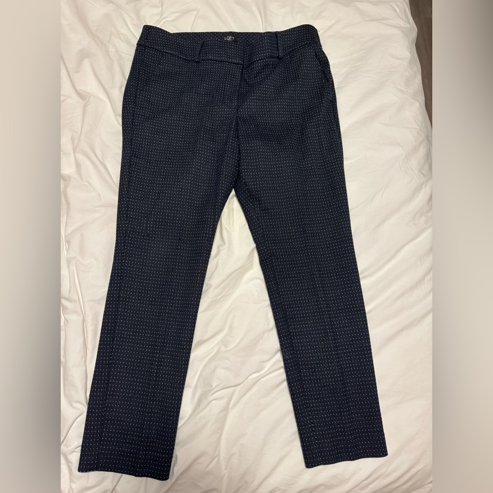 Ann Taylor loft blue Marisa skinny pants - 12P